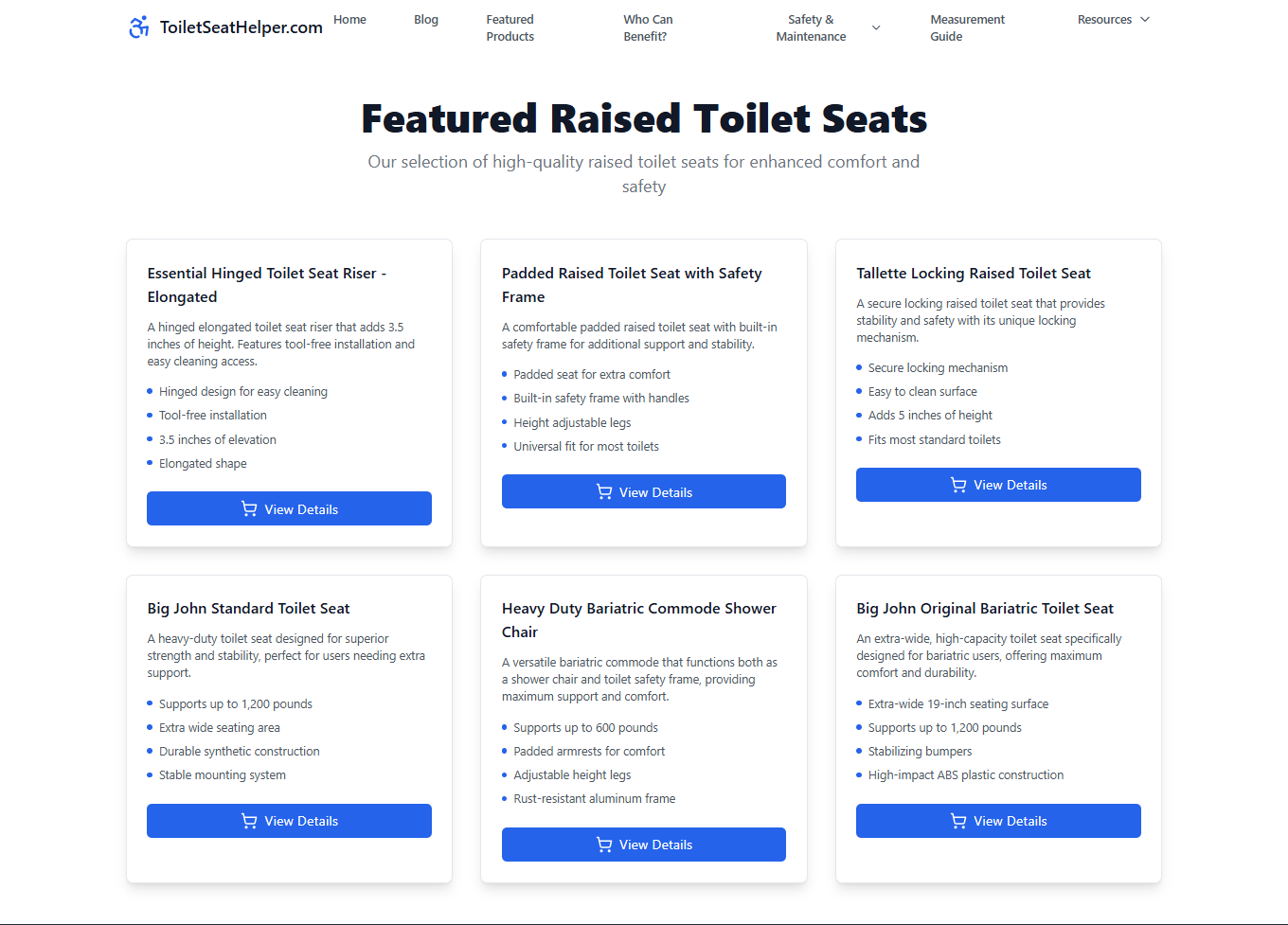 Toilet seat product grid preview